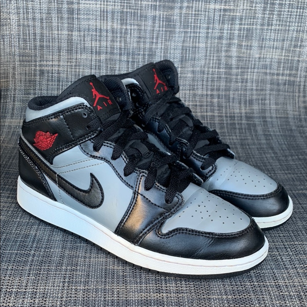 Jordan Kids Black and Gray Sneakers